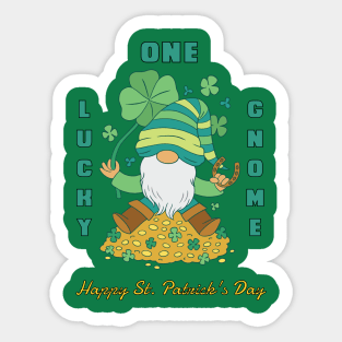 One Lucky Gnome - St. Valentine's Day Sticker